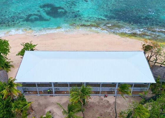 South America Market Prefab Modular Hotel Home With Light Gauge Steel Frame Fiji hotel