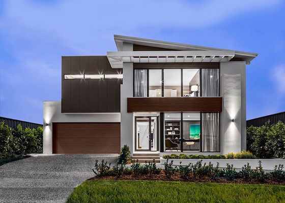 Proyecto de marco de acero ligero australiano Stander Prefabricado Casas Kitset Paneladas