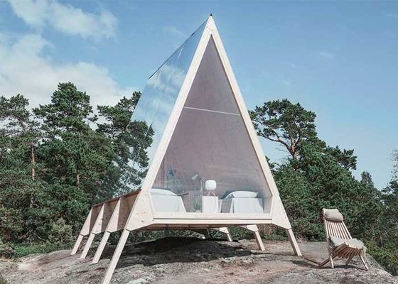 AS/NZS Prefab A Frame Hosue Studio para el trabajo vacaciones Cabina de hotel Unidad para vacaciones