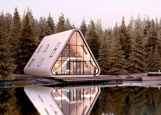 Casa prefabricada con marco de acero ligero, unidad de hotel, casa pequeña, casa de cúpula, una casa de marco