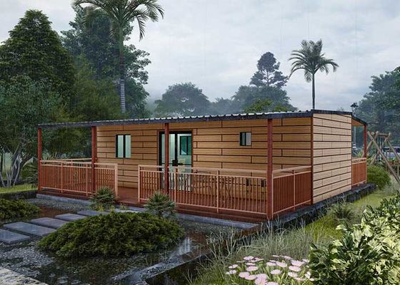 Casa prefabricada plegable estándar de la UE/UA - Casa móvil moderna con marco de acero ligero