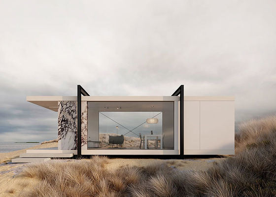 Solución de espacio exterior elegante y funcional Marco de acero ligero sobre el agua Bungalow Marco de acero ligero sobre el agua
