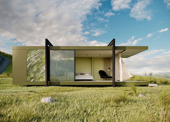 Cuadro de acero ligero prefabricado modular Luxury Overwater Bungalows para hoteles de Island Resort