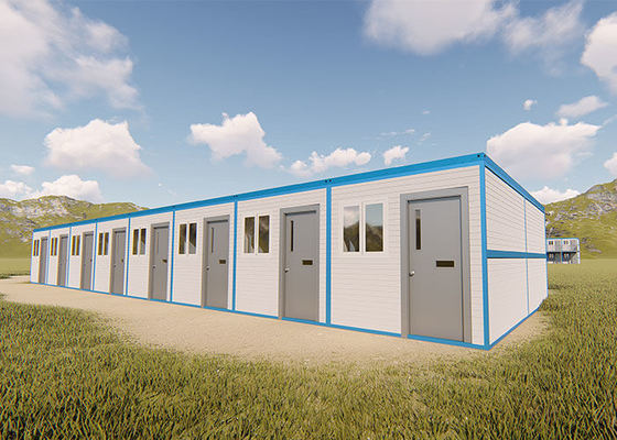 Casas de contenedores plegables prefabricadas modulares 20FT 40FT para cobrar un cobertizo de emergencia asequible