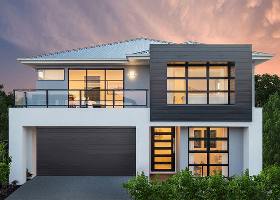 Cuadro de acero ligero Casa modular de Liverpool Casa de dos pisos Villa de lujo moderna