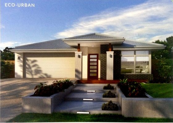 Double Garage Bungalow Modular Homes Snow Resistance , Light Steel Framing,Prefabricated Wall Panels