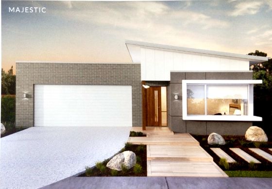 Casa de planta baja ligera prefabricada de la estructura de acero con la ventana de la aleación de aluminio/PVC