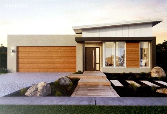 Personalización de lujo estructura de acero ligero estilo bungalow casa aislamiento PU