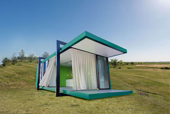 ICC ES Cuadro de acero de calibre ligero prefabricado Bungalows sobre el agua Jardín/Yard Studio