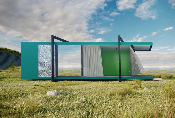 Retiro sereno y sostenible / Estudio de patio Casas prefabricadas con casa prefabricada de marco de calibre