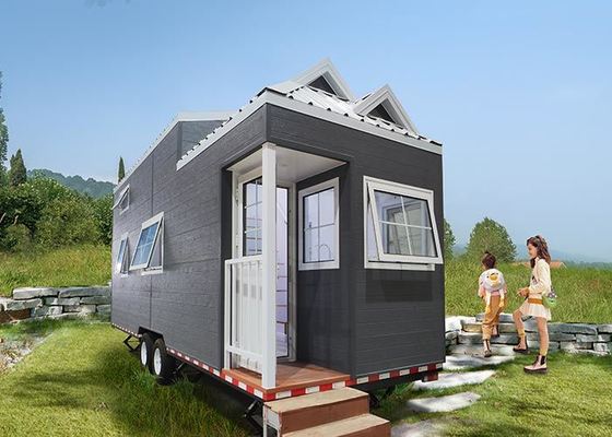 Casa modular prefabricada de acero ligero sobre ruedas: diseño innovador con NAS/AS