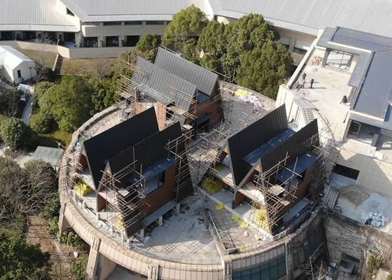 Casa prefabricada Modular Diseño de madera Resistente a ciclones Kit de bungalow Casa de construcción rápida