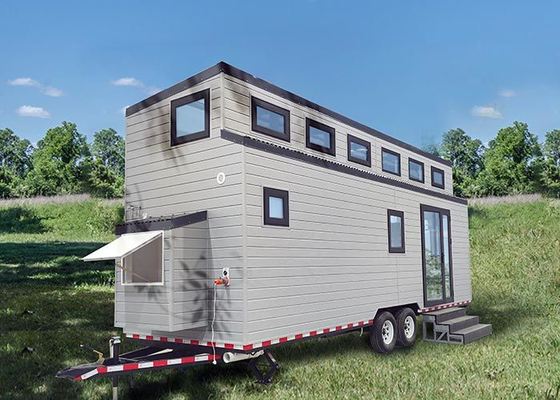 Modernas casas pequeñas prefabricadas con remolque para Airbnb