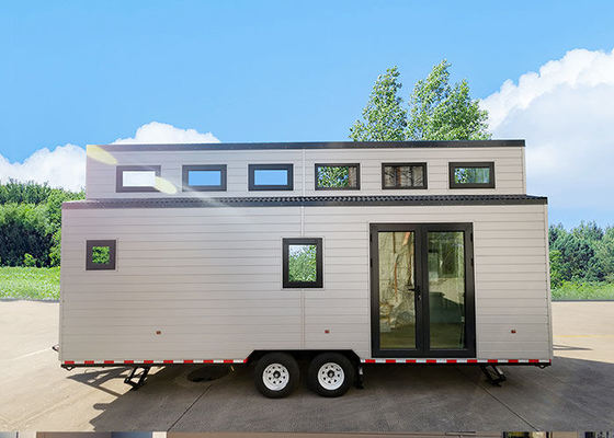 Diseño Moderno Prefabricado Kit Modular Casa Pequeña En Ruedas Con 2 Dormitorios