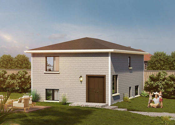 Refugio de emergencia portátil desplegable, casa plegable de acero ligero Granny Flat