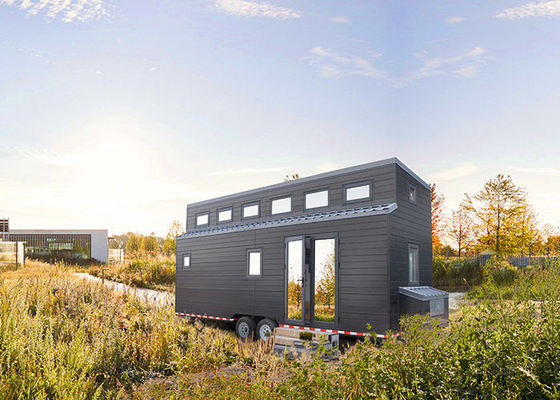 AS/NZS/US Standard Prefabricado de acero ligero Casa pequeña en ruedas Kit de casa modular