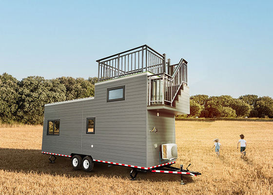 Casa Modular Compacta Casa Prefabricada Pequeña En Ruedas Para Vivienda Móvil En EE.UU.