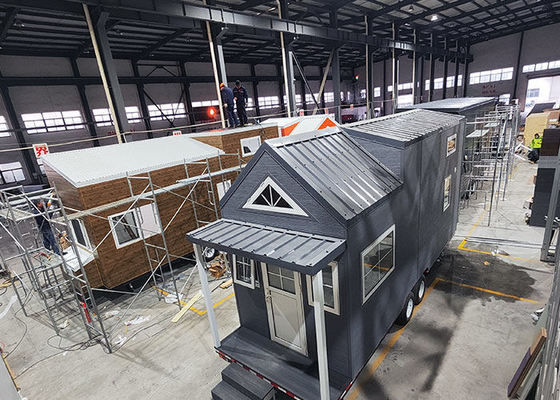 Casa prefabricada estándar australiana para China sobre ruedas lista para enviar