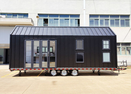 US/AS Casa Modular Prefabricada Kit de Casa Pequeña con Remolque para Camping / Resort
