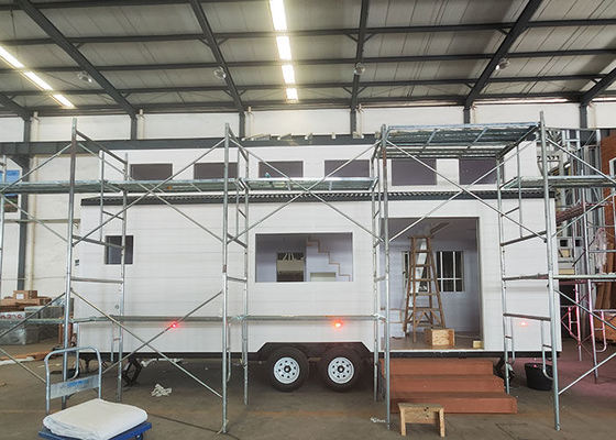 Casa pequeña prefabricada de 40 pies con 2 dormitorios lista para vivir en casa modular