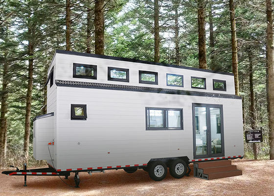 Casa de remolque prefabricada Casa pequeña en ruedas Venta caliente Casa pequeña móvil
