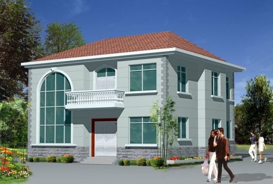 Casa prefabricada de acero con marco modular para villa moderna