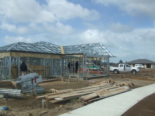 Casa prefabricada durable, diseño profesional de casas ligeras de capítulo de acero