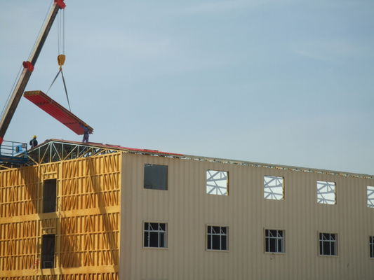 Casa prefabricada de acero ligero Edificios de apartamentos, Casa portátil con paneles