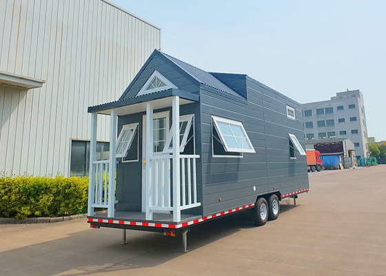 Marco de acero prefabricado Mini House With Laminate Flooring 110/220V/240v eléctrico