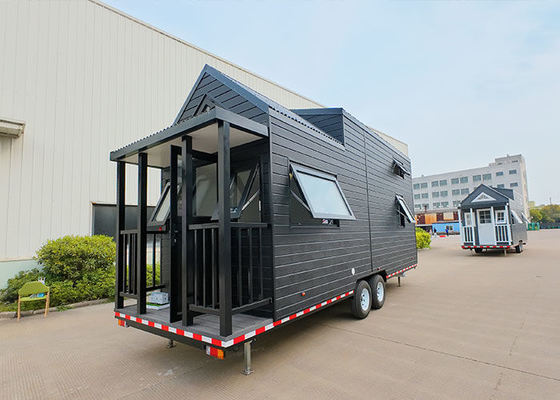 Diseño elegante Innovación de 2 dormitorios Casa pequeña en ruedas Vtiny cabinas móviles
