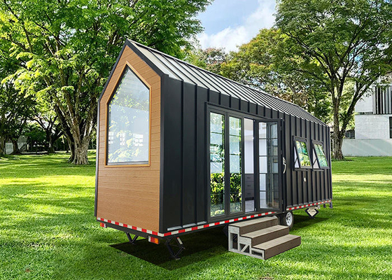 Casas modernas con remolque Casa pequeña Casa móvil Casa lista para el envío con ruedas