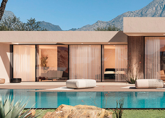 Casa prefabricada de bajo costo, casa modular, casa de acero ligero, comunidad, Australia
