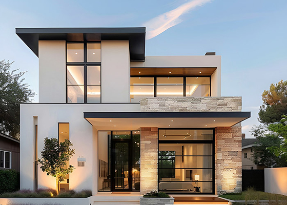 Casas prefabricadas asequibles y elegantes: Villas de acero ligero de lujo bajo el estándar australiano