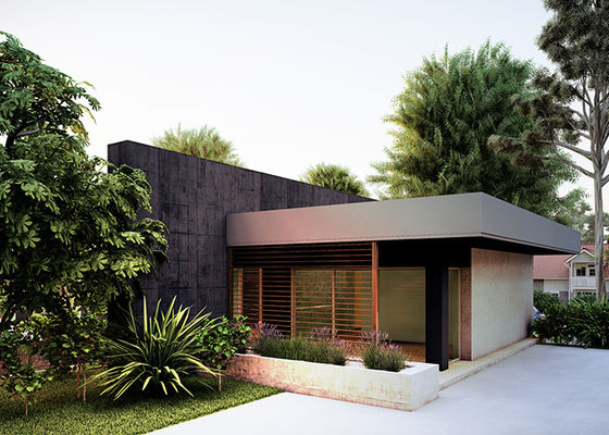 Casas modulares con estructura de acero prefabricada a medida - Marco de acero avanzado de calibre ligero