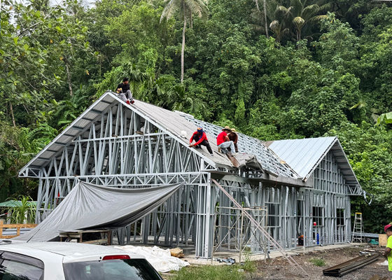 Casas unifamiliares prefabricadas de lujo de acero ligero Modular