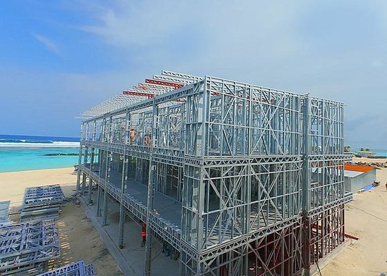 Casa Bungaló de Lujo en Maldivas | Estructura de Acero Ligero Resistente a Huracanes
