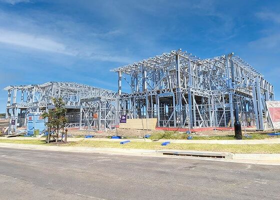 Australian Standard 2-Story Light Steel Prefab Modular Villa 8 Weeks Build Time