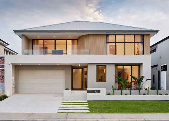 AS/US Estructura de acero ligero prefabricada para casa de villa Kits modulares para 4 dormitorios