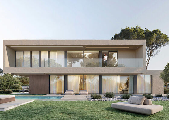 Hogar modular de estructura de acero ligero prefabricado estándar AS/NZS, sistema de paneles de China