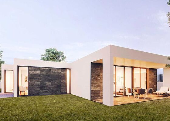 AS/US Marco de acero ligero prefabricado Modular Home China Edificio modular de metal de bajo costo