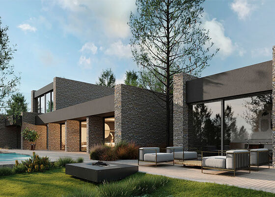 Certificación ICC-ES Luxury Casa modular de dos pisos moderna y móvil prefabricado