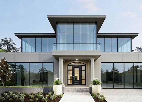 Modernos conjuntos de casas prefabricadas con paneles Modularas Casas AS/US Standard Casa de acero ligero Villa