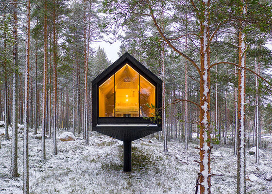 Casa prefabricada Luxury Caibn con marco de acero ligero Casa modular para Airbnb