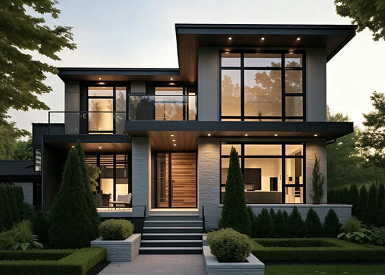 Casa prefabricada Lujosa mansión con paneles de acero ligero AS/US Villa Kits de casa