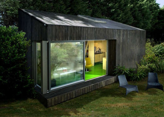 Prefabricado Cuadro de acero de calibre ligero Casa de estudio de jardín Estándar ISO