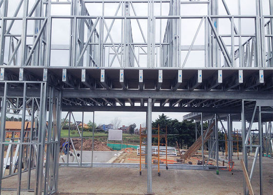 Affordable Prefabricated House Light Gauge Steel Construction Prefab House For Dubai