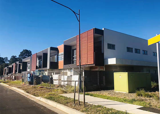Casa prefabricada estándar australiana de acero ligero Casa de marco de acero Kit Casa modular
