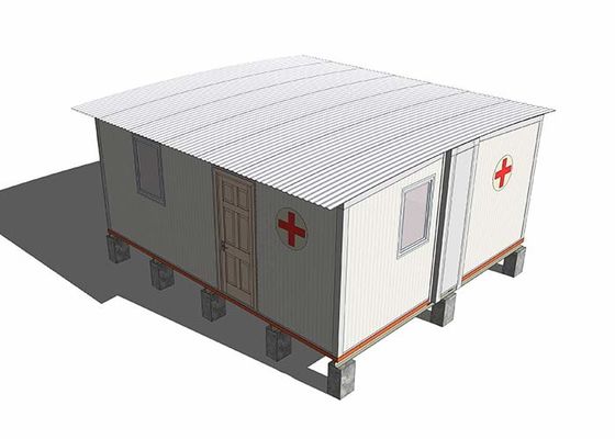 Portable de emergencia Modular de la Casa Hospital de campo Campamento anti-epidemia con panel de sándwich pared