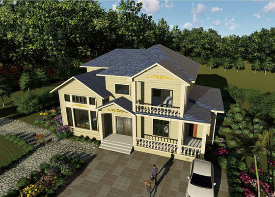 Villas de Casas Prefabricadas con Certificación ICC-ES con Estructura de Acero Ligero al Mejor Precio