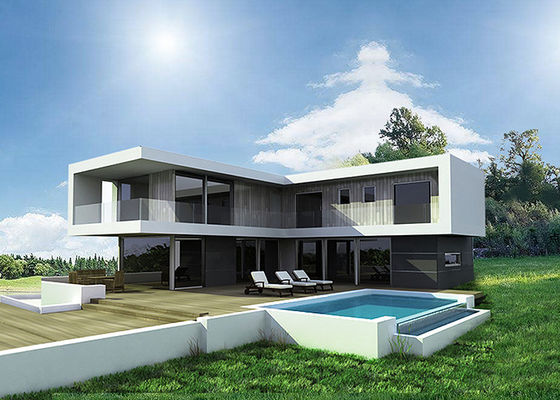 AS/NZS Casas modulares prefabricadas de lujo de acero ligero para la venta